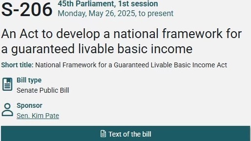 加拿大基本收入法案二读过关，全民可领？