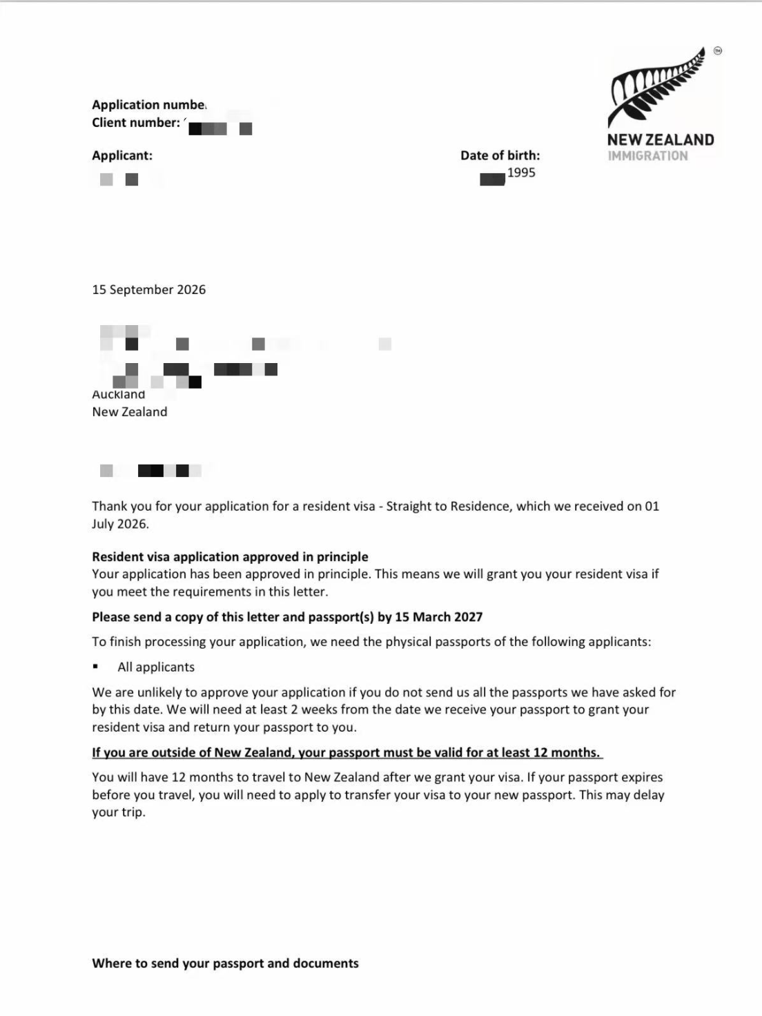 approved project