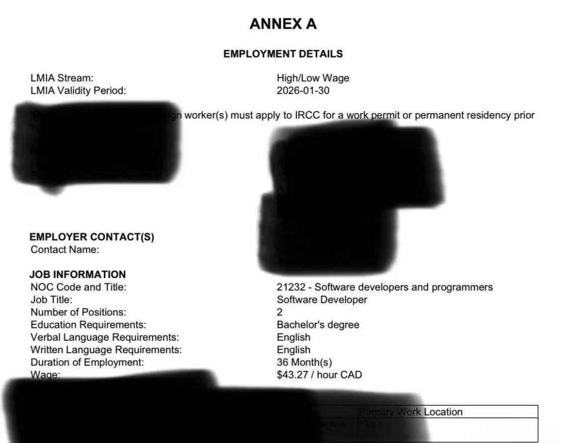 加拿大🇨🇦萨省IT程序员LMIA劳工批文