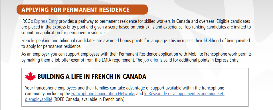 法语人士专享 | 豁免LMIA,直接申请工签!