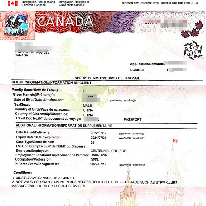 恭喜客户瀑布边境换工签成功！