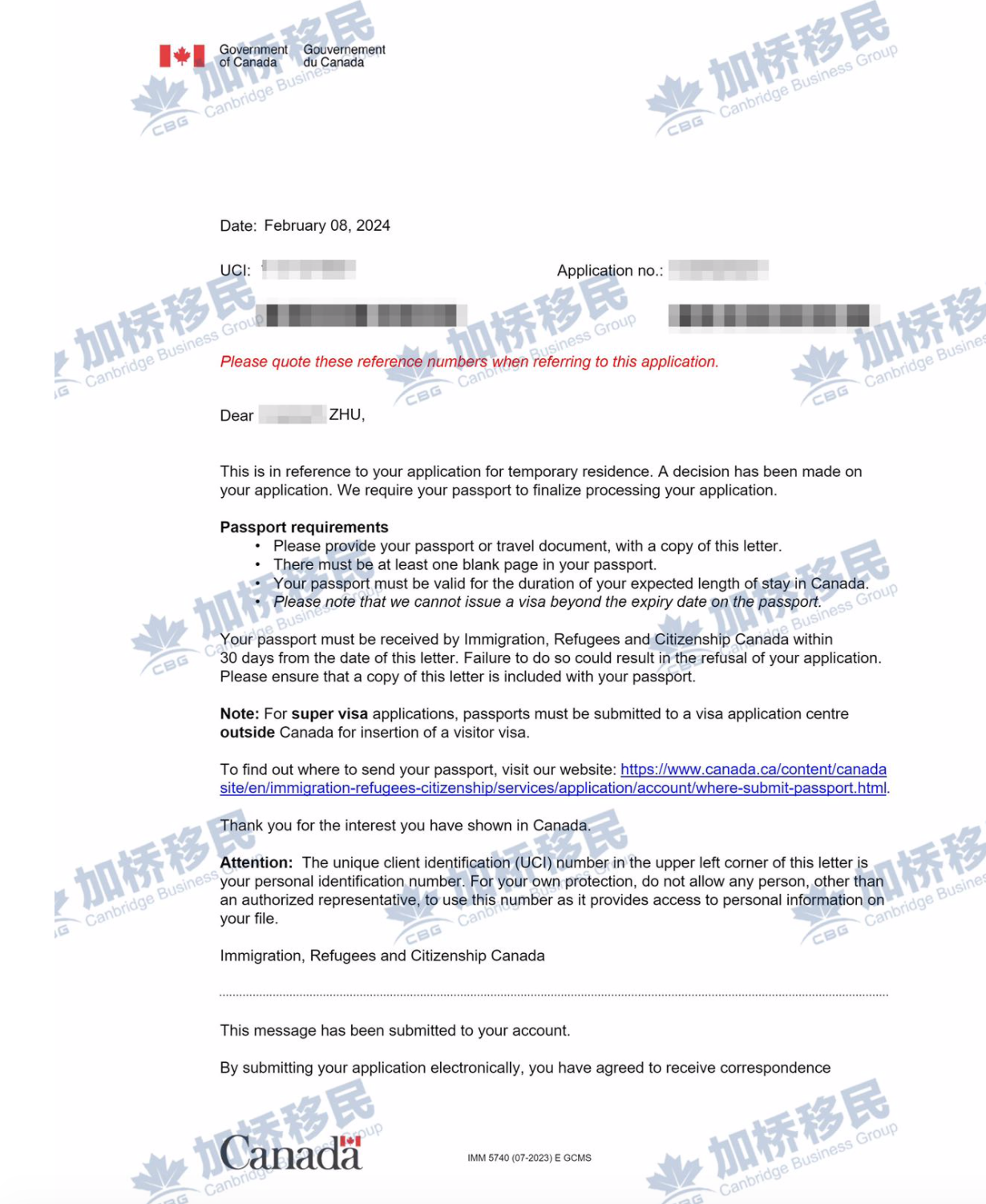 恭喜客户Z女士AAIP工签获批！