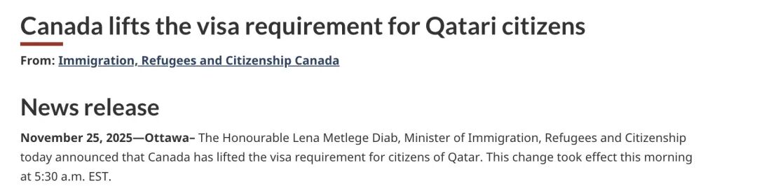 加拿大官宣：增航、免签！双边往来全面升级！
