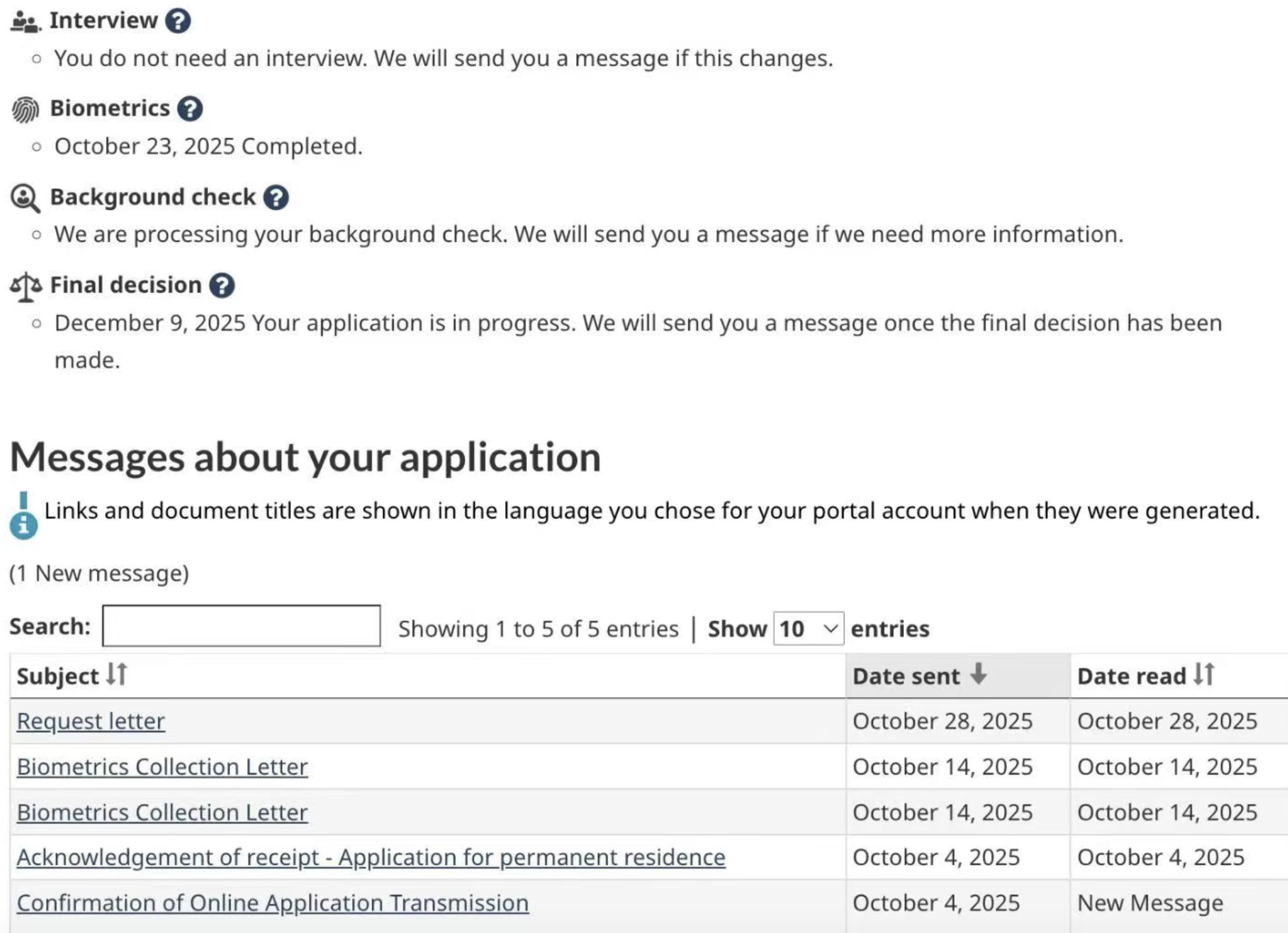 恭喜客户法语EE FSW PR获批~ 
