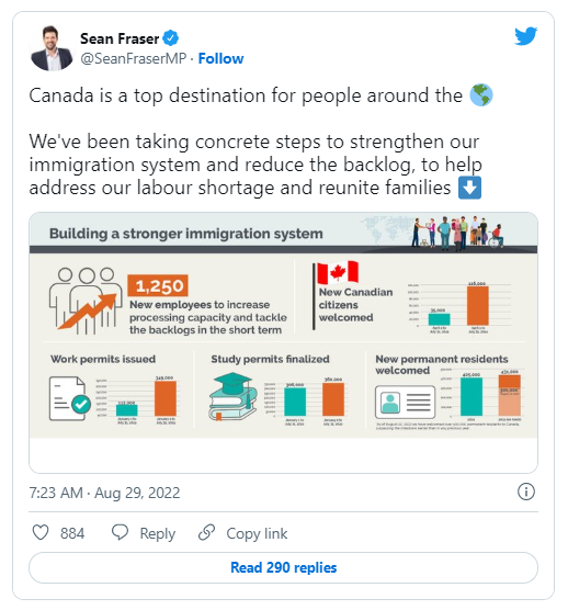 加拿大今年新移民突破30万，快速通道迎来五连降