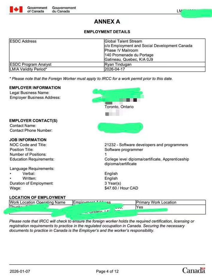 加拿大🇨🇦IT程序员LMIA劳工批文