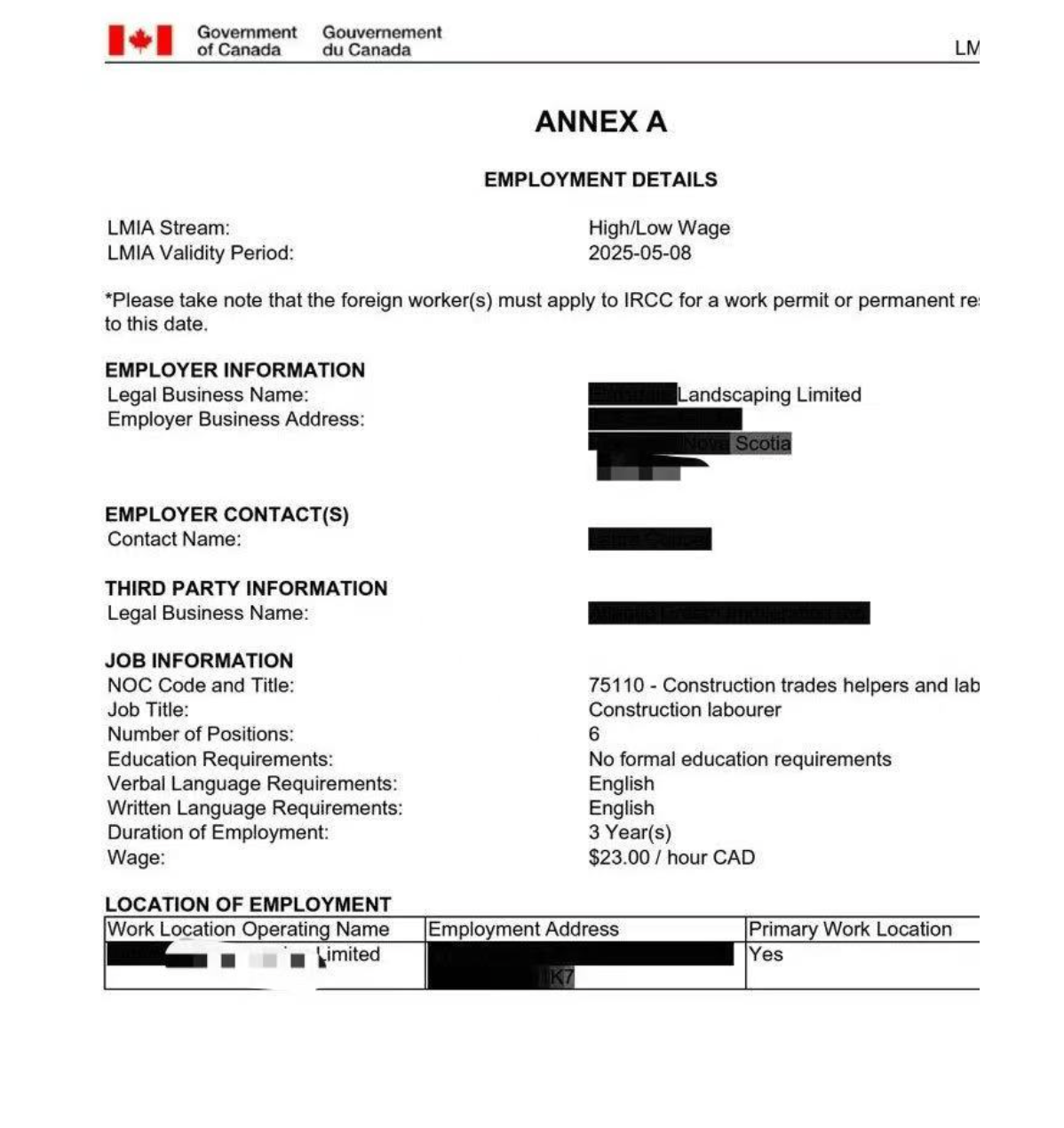 加拿大NS省移民特快通道 建筑工人LMIA！
