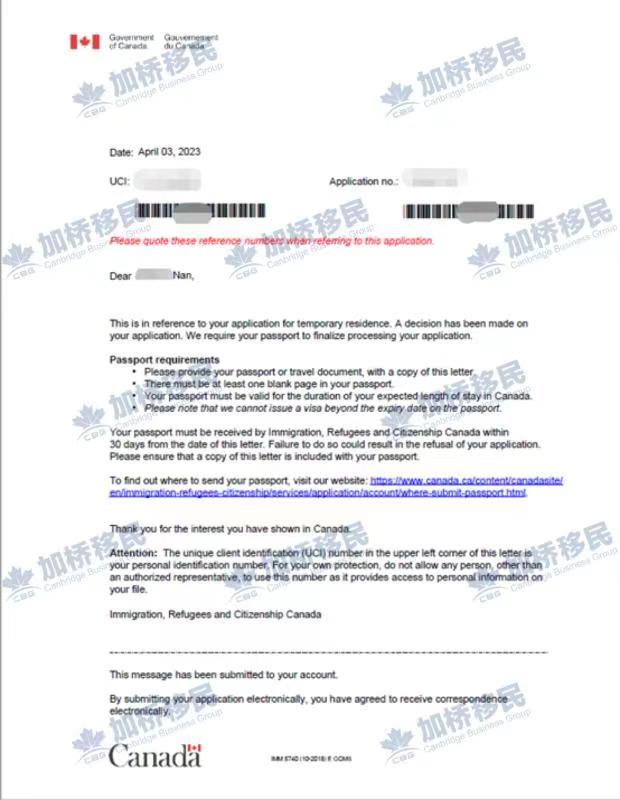 恭喜宗同学的学签和妈妈的陪读签递交1个月获批