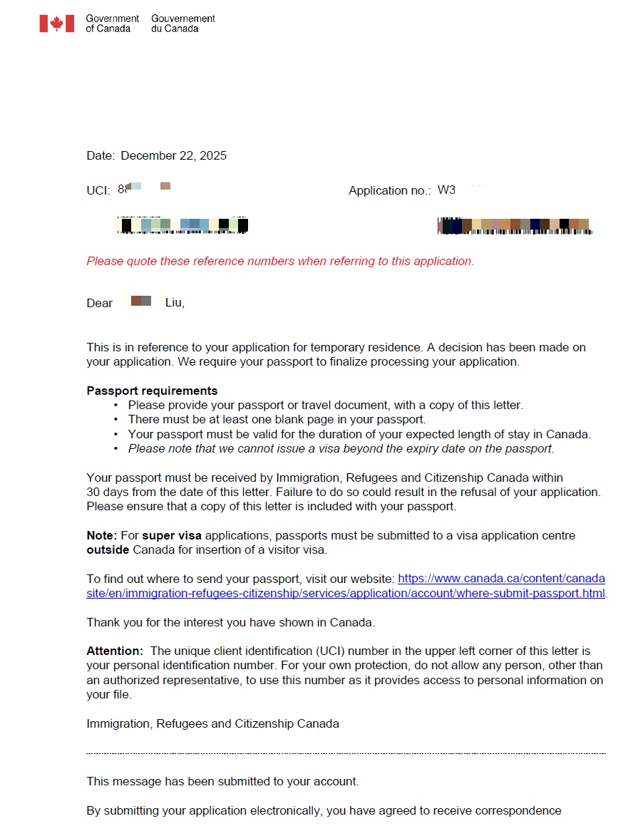 恭喜L先生获批三年trade 类别LMIA工签