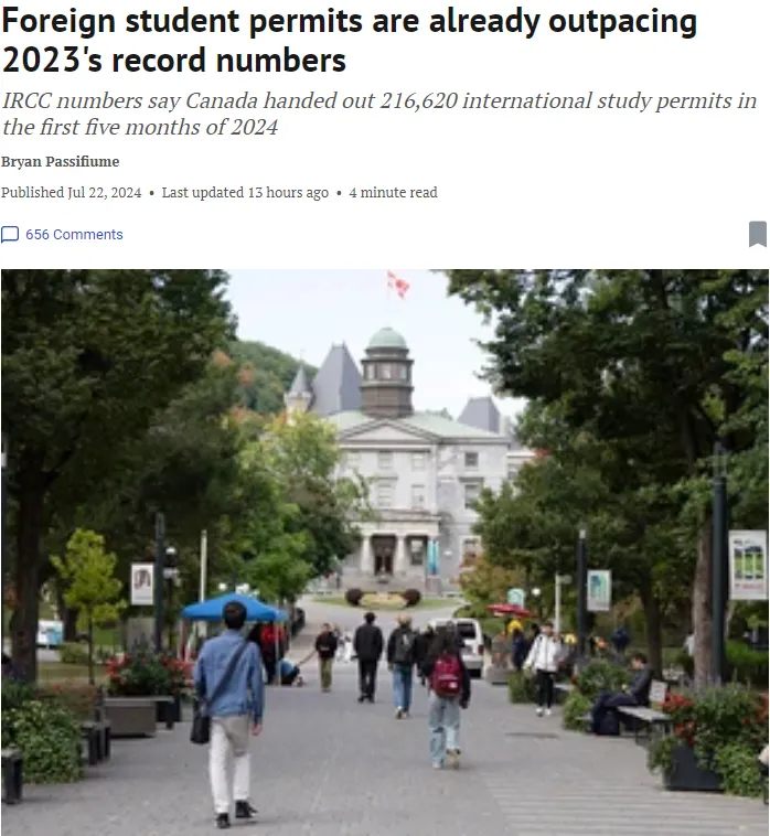 失控了!加拿大5个月就涌入21万留学生,创记录!