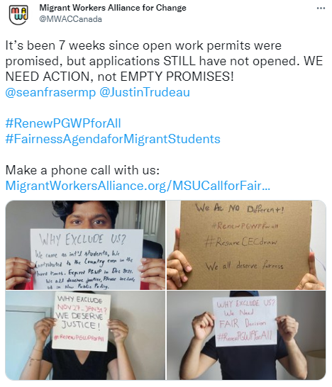 移民部长被围堵抗议，承诺为这类临时居民派发工签