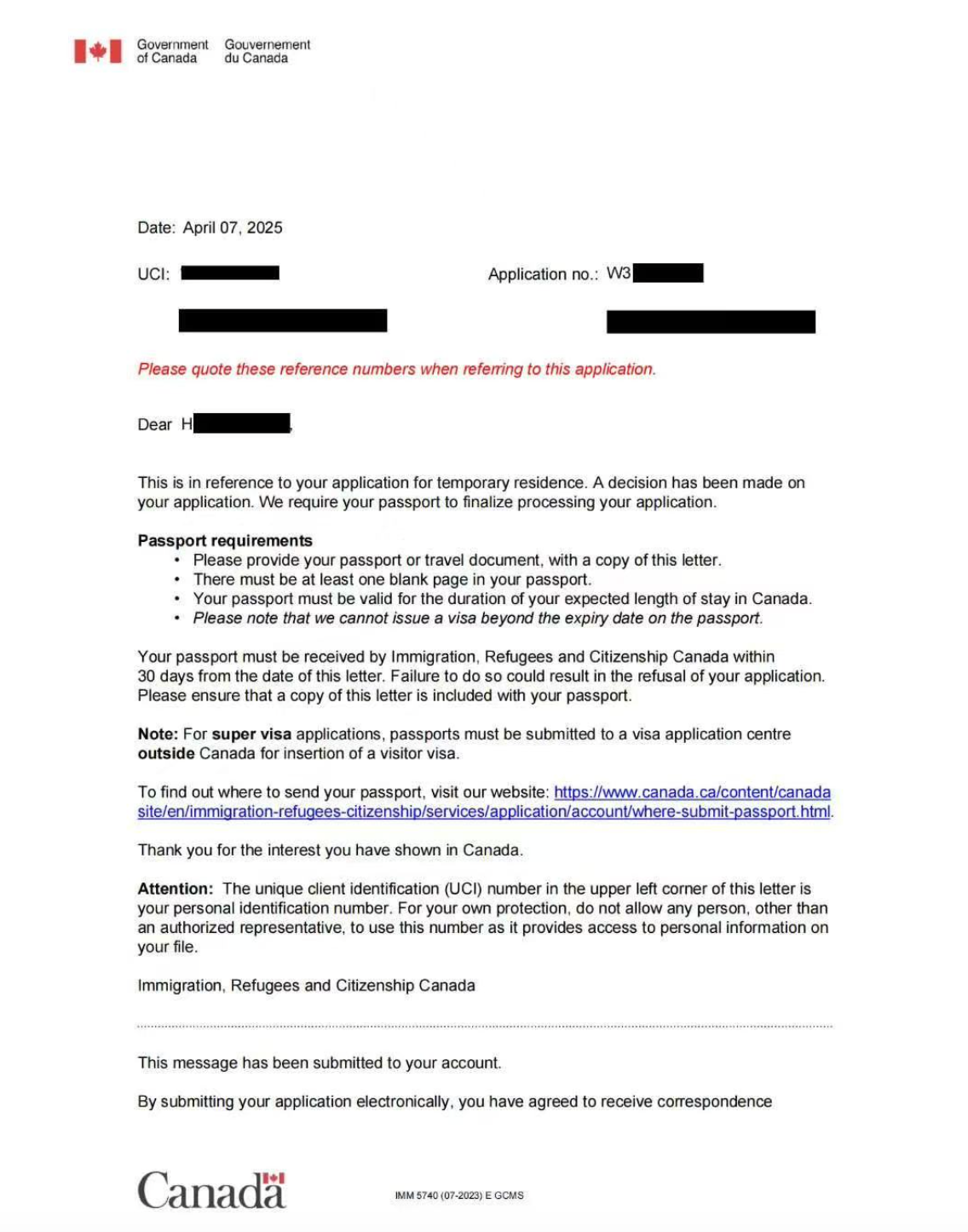 会法语工签都快一点！用时两周！