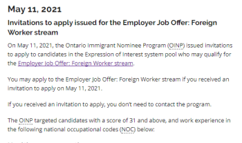 安大略EOI新政正式实行，对新申请人重大利好！