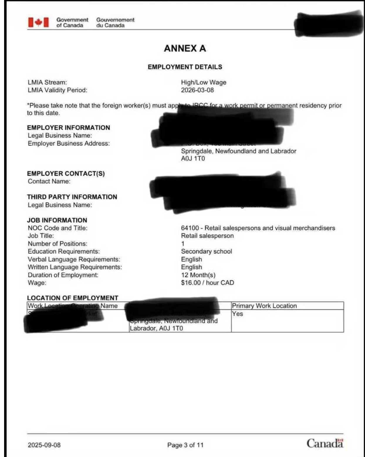 加拿大🇨🇦目前最好移民的NL省 零售岗位