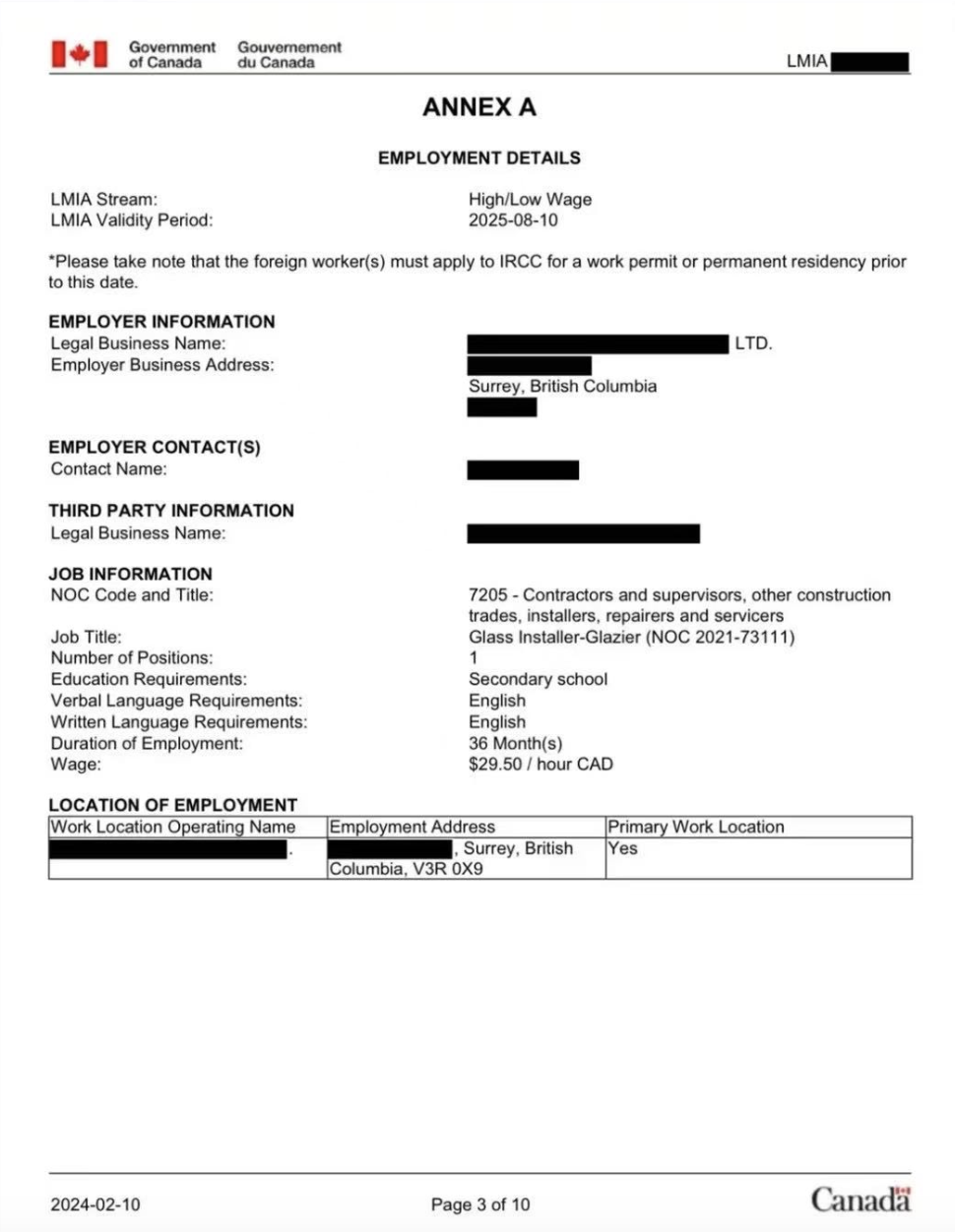 玻璃安装工BC省🇨🇦 建筑公司