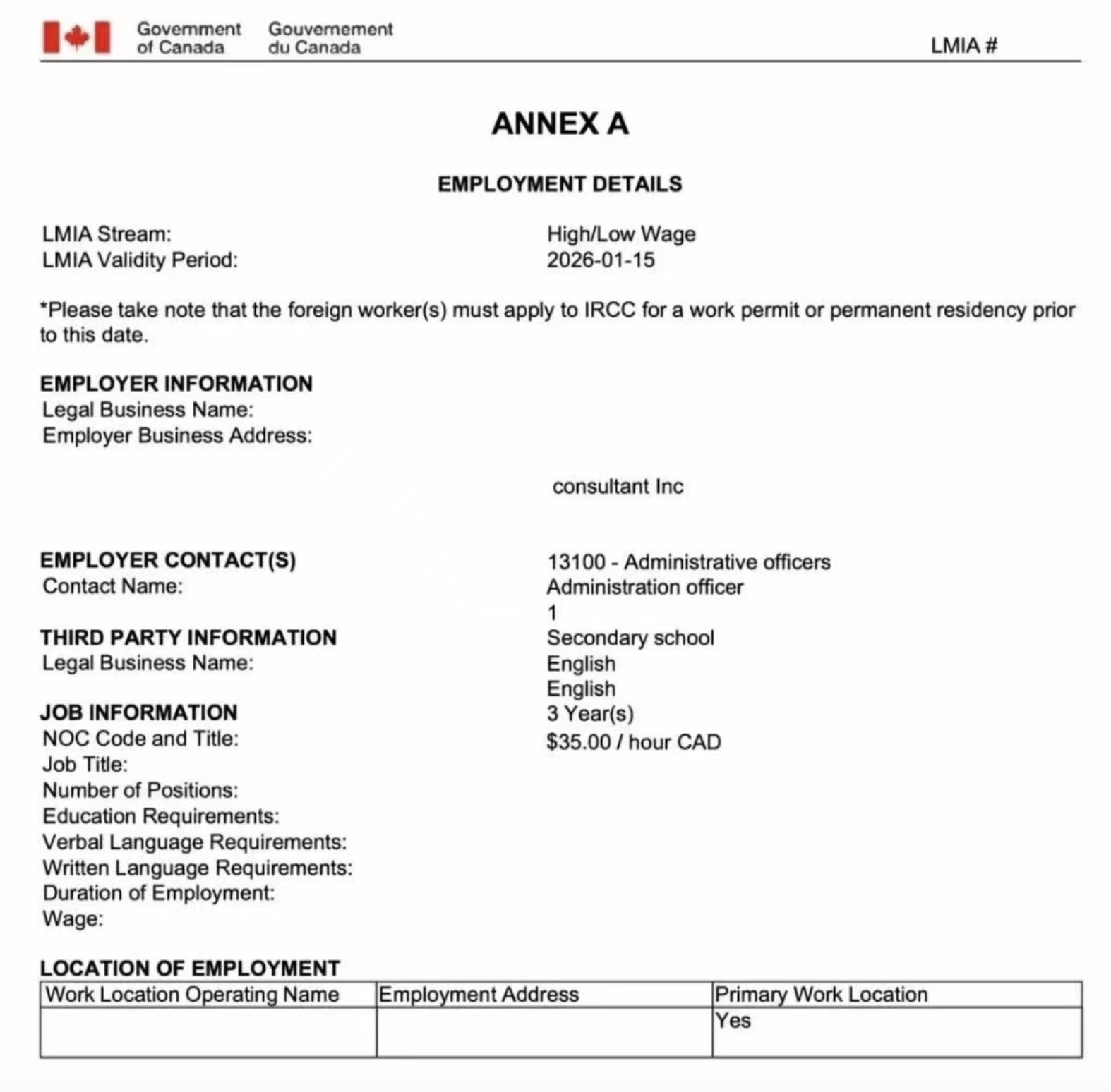 出几个现成LMIA‼️ 地区主要都在温哥华✅