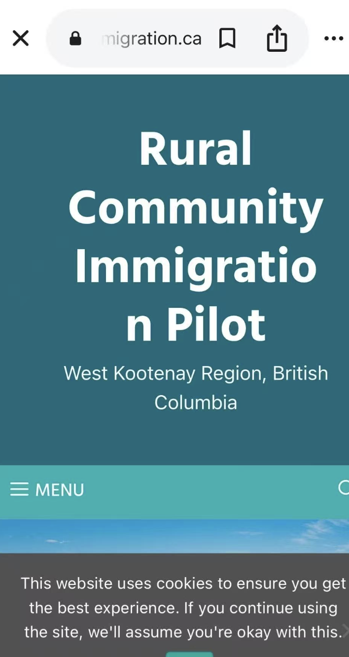 RCIP Weet Kootenay小镇指定雇主