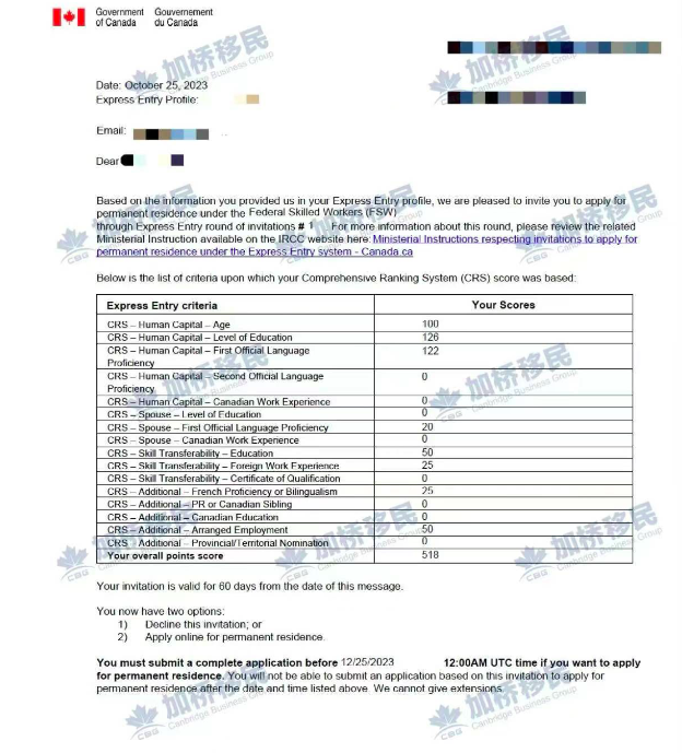 恭喜比利时一家三口持EE FSW ITA！