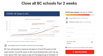 疫情严重,BC省家长请愿延长假期两周