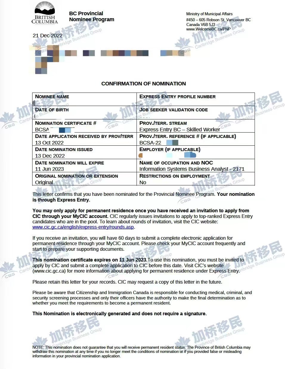 恭喜🎊G先生和家人省提名获批 