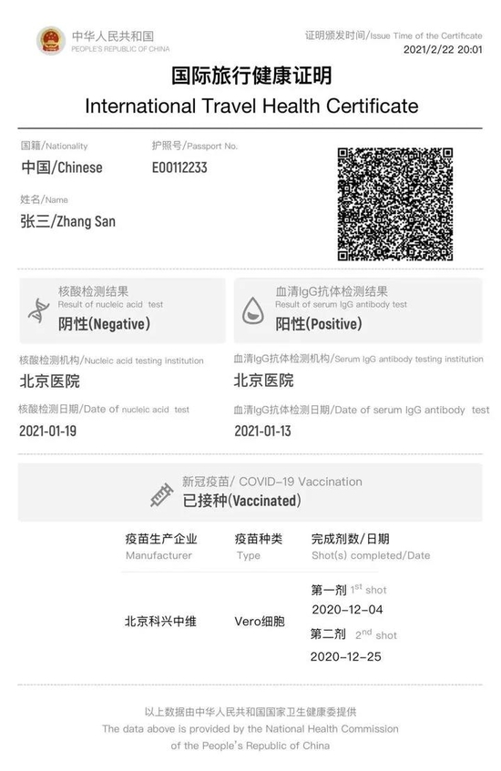 中国版国际旅行健康证明怎么申请？11月30日后返加必备！