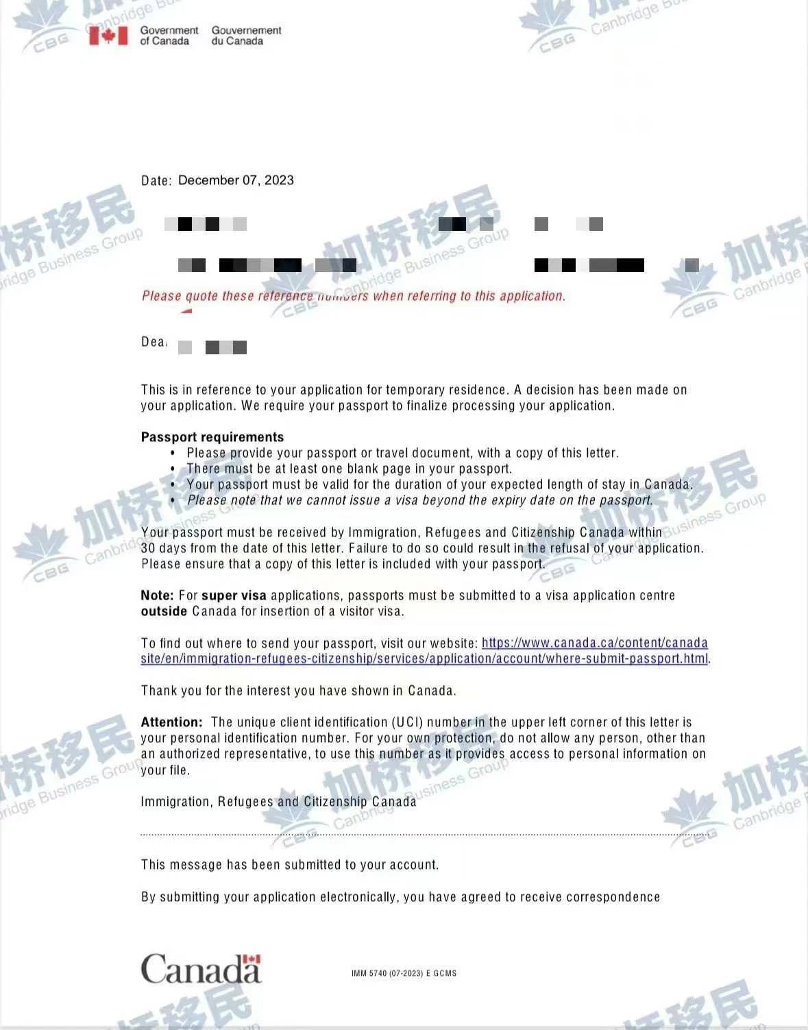 恭喜SINP客户配偶工签和孩子学签双双获批！