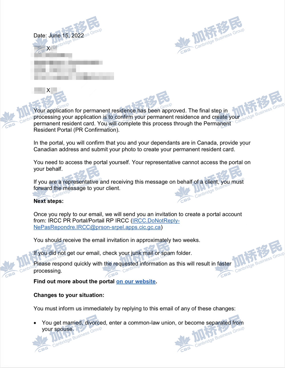 历经13个月的等待TR to PR终于获批！恭喜X同学
