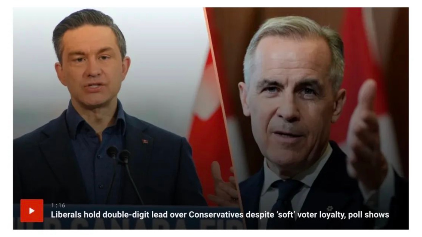 刚刚！自由党支持率狂甩保守党12%！