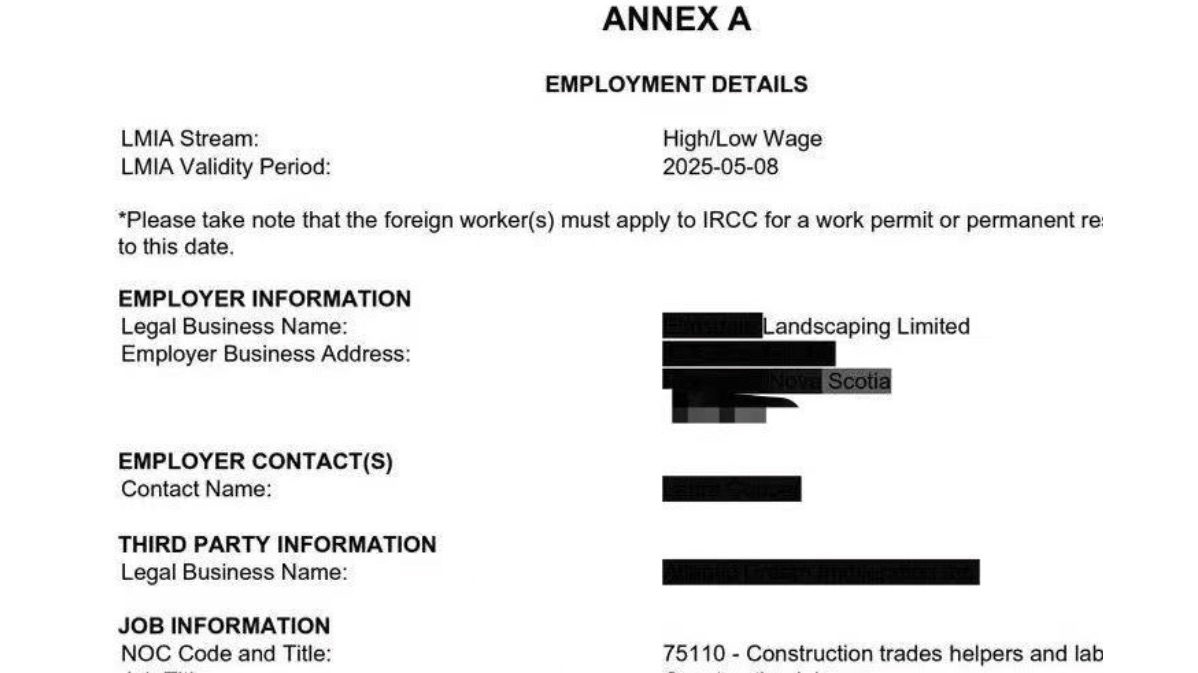 加拿大NS省移民特快通道 建筑工人LMIA！