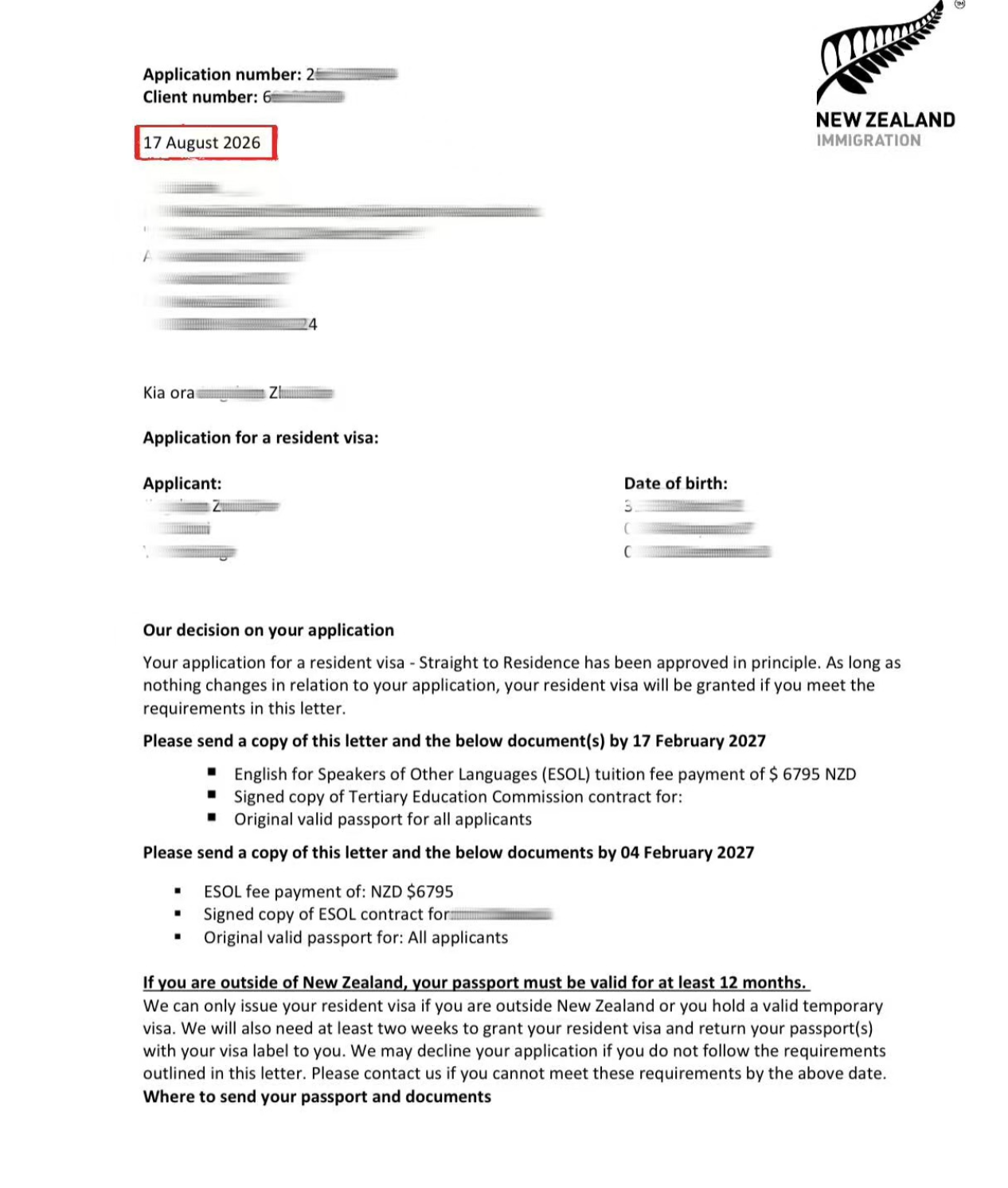 approved project