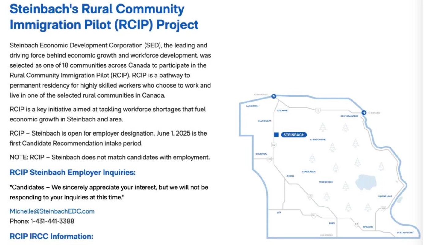 加拿大RCIP曼省第三大城市开放，6月首轮抢人！