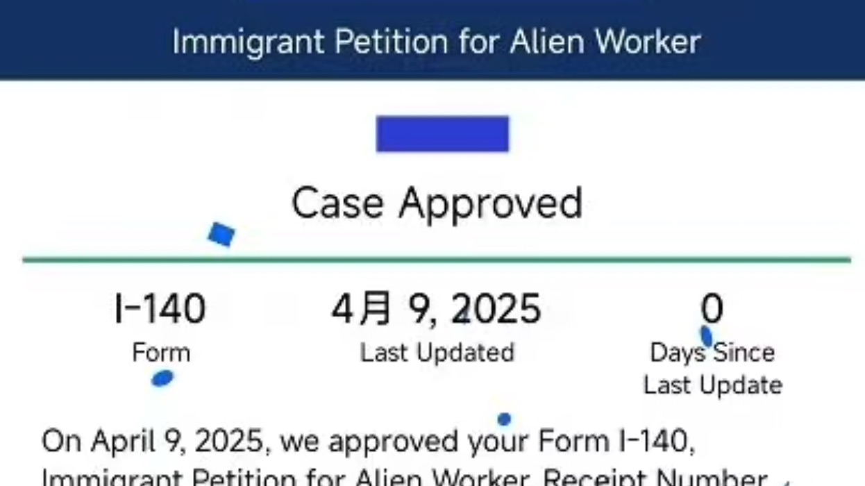 双响美国客户Y女士 EB1A获批！只看成就！