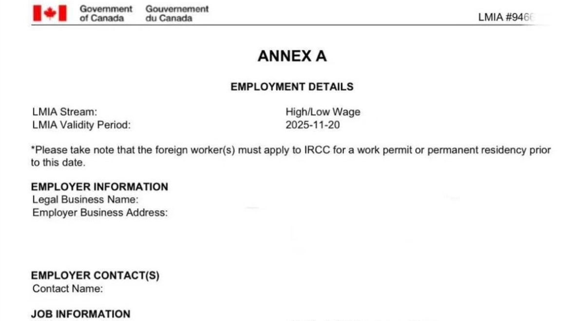  行政助理（NOC 13110）LMIA现成名额