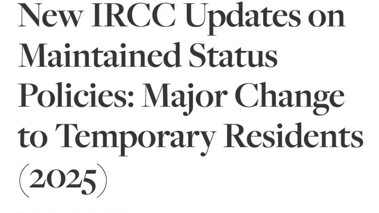 加拿大身份维持新规来了！必看！