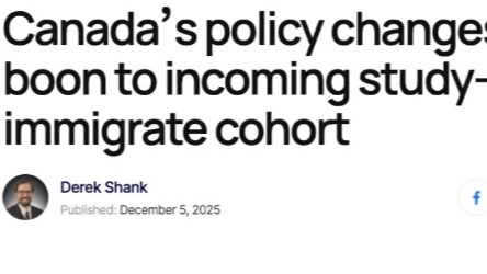 留学生最强利好！加拿大四大政策叠加