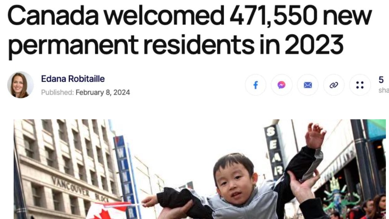 2023年加拿大狂批47万永居，已超出原定配额！