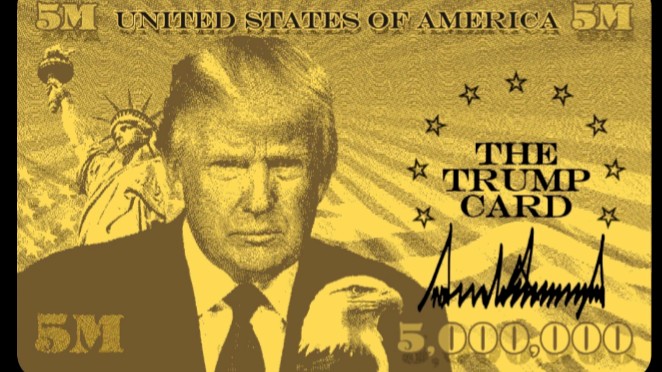 特朗普官宣500万美金移民“金卡”网站上线