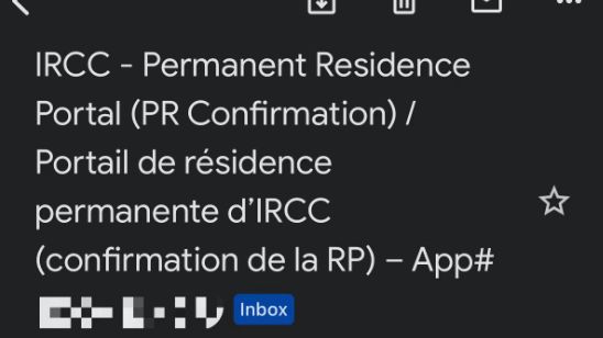 恭喜🎉🍾客户F同学顺利获得PR卡！