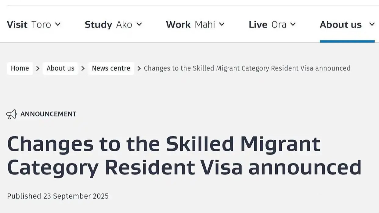 新西兰移民大放水：2条途径直通永居+门槛史低